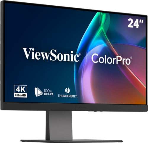 Viewsonic VP Series VP2488-4K computer monitor 61 cm (24") 3840 x 2160 pixels 4K Ultra HD LED Black