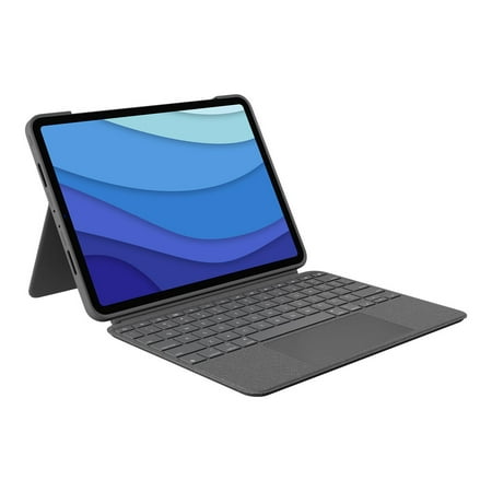 Logitech - Combo Touch iPad Pro Keyboard Folio for Apple iPad Pro 11" (1st, 2nd, 3rd & 4th Gen) with Detachable Backlit Keyboard - Oxford Gray
