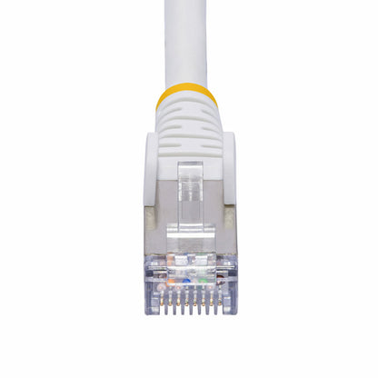 StarTech.com 1ft White CAT8 Ethernet Cable, Snagless RJ45, 25G/40G, 2000MHz, 100W PoE++, S/FTP, 26AWG Pure Bare Copper Wire, LSZH, Shielded Network Patch Cord w/Strain Reliefs, Individually Tested