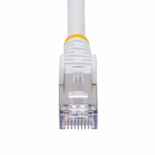 StarTech.com 20ft White CAT8 Ethernet Cable, Snagless RJ45, 25G/40G, 2000MHz, 100W PoE++, S/FTP, 26AWG Pure Bare Copper Wire, LSZH, Shielded Network Patch Cord w/Strain Reliefs, Individually Tested