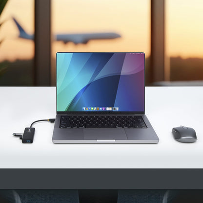 StarTech.com 4-Port USB-C Hub, 5Gbps, USB-C to 4x USB-A, Bus Powered, Small Travel Mini Hub, Multi-Port USB 3.0 Splitter, Portable Hub, Overcurrent Protection