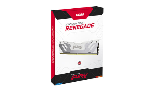 Kingston Technology FURY 48GB 8400MT/s DDR5 CL40 CUDIMM (Kit of 2) Renegade White XMP