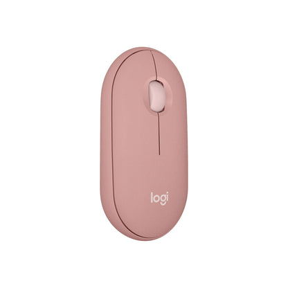 Logitech - Pebble Mouse 2 M350s Slim Lightweight Wireless Bluetooth Optical Silent Ambidextrous Mouse with Customizable Buttons - Wireless - Rose