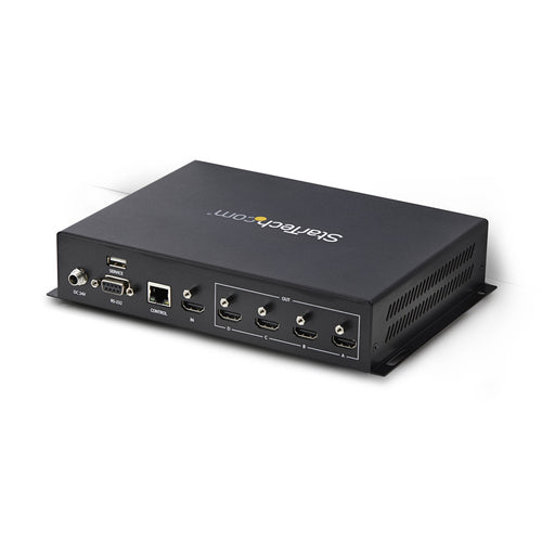 StarTech.com 2x2 HDMI Video Wall Controller - 4K 60Hz HDMI 2.0 Video Input to 4x 1080p Output - Video Wall Processor for Multi Screen Display - Video Wall Splitter - RS232/Ethernet Control