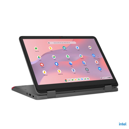 Lenovo 500e Yoga Chromebook Gen 4 Intel® N N100 31 cm (12.2") Touchscreen WUXGA 4 GB LPDDR5-SDRAM 32 GB eMMC Wi-Fi 6E (802.11ax) ChromeOS US English Grey