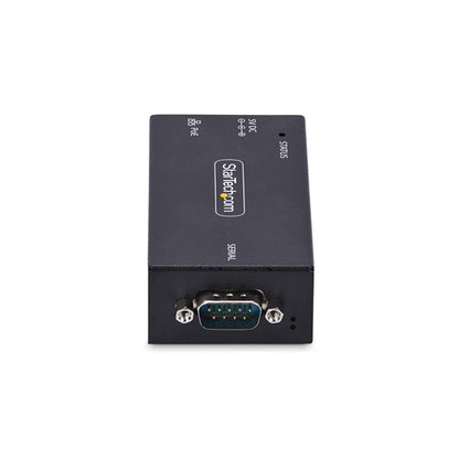 StarTech.com 1-Port Serial to Ethernet Adapter, 802.3af PoE IP Serial Device Server For Remote RS232 Devices, Wall/DIN Rail Mountable, RJ45 LAN to DB9 Serial Converter, TAA