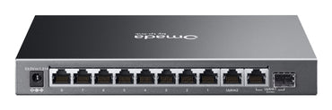 TP-Link Omada ES210GP network switch Managed L2 Gigabit Ethernet (10/100/1000) Power over Ethernet (PoE) DIN rail Black