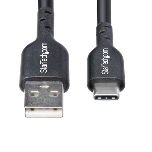 StarTech.com 15ft (4.5m) USB-A to USB-C Charging Cable, Charge & Sync, 3A, USB 2.0, TPE Jacket - Black USB Charging Cord