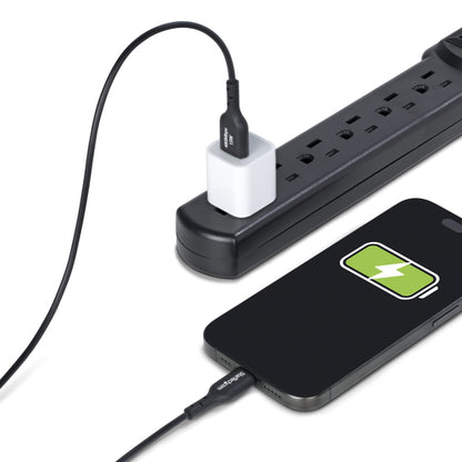 StarTech.com 3ft (91cm) USB-A to USB-C Charging Cable, Charge & Sync, 3A, USB 2.0, TPE Jacket - Black USB Charging Cord