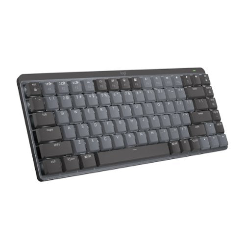 Logitech MX Mechanical Mini Wireless Illuminated Keyboard  Tactile Quiet Switches  Backlit  Bluetooth  USB-C  macOS  Windows  Linux  iOS  Android  Graphite