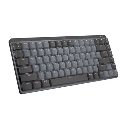 Logitech MX Mechanical Mini Wireless Illuminated Keyboard  Tactile Quiet Switches  Backlit  Bluetooth  USB-C  macOS  Windows  Linux  iOS  Android  Graphite