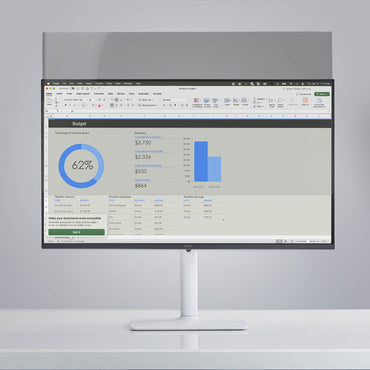 StarTech.com Magnetic Monitor Privacy Screen for 23.8" 16:9 Widescreen Display, Removable Filter, Anti-Glare/Glossy, Blue Light Reducing Screen Protector, TAA