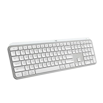 Logitech - MX Keys S Universal Full-size Wireless Scissor Keyboard for PC and Mac with Backlit keys - Pale Gray