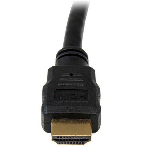 StarTech.com 8ft (2.4m) HDMI Cable - 4K High Speed HDMI Cable with Ethernet - UHD 4K 30Hz Video - HDMI 1.4 Cable - Ultra HD HDMI Monitors, Projectors, TVs & Displays - Black HDMI Cord - M/M