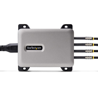 StarTech.com 4-Port Multi-Device USB-C Charger, 240W Total, Single Port 140W EPR, PD 3.1, Screw Locking Ports, Surface Mounting, Ideal for Boardrooms, 2x 10ft USB-C Side Locking 240W Cables Included