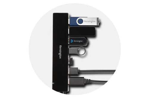 Kensington UH7000C USB 3.2 Gen 1 (3.1 Gen 1) Micro-B 5000 Mbit/s Black