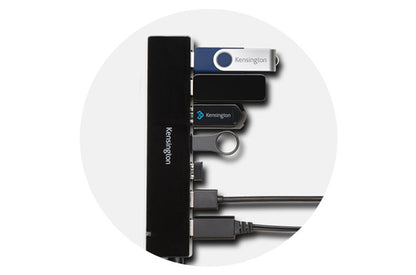 Kensington UH7000C USB 3.2 Gen 1 (3.1 Gen 1) Micro-B 5000 Mbit/s Black