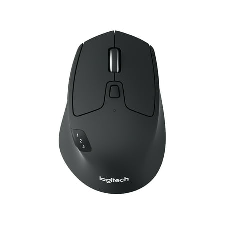 Logitech M720 Triathlon Multi-Device Wireless Mouse  Bluetooth  USB Unifying Receiver  1000 DPI  6 Programmable Buttons  2-Year Battery  Compatible with Laptop  PC  Mac  iPadOS