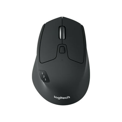 Logitech M720 Triathlon Multi-Device Wireless Mouse  Bluetooth  USB Unifying Receiver  1000 DPI  6 Programmable Buttons  2-Year Battery  Compatible with Laptop  PC  Mac  iPadOS