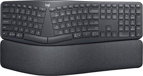 Logitech ERGO Series K860 Wireless Ergonomic Keyboard - Split Keyboard  Wrist Rest - Graphite
