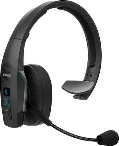 BlueParrott B450-XT Wireless Bluetooth Mono Headset with 96% Noise Cancellation Microphone & Padded Headband  Black