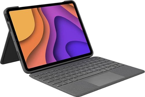 Logitech - Folio Touch Keyboard Folio for iPad Air 11" (M2), iPad Air 10.9" (5th & 4th Generation) with Precision Trackpad - Graphite