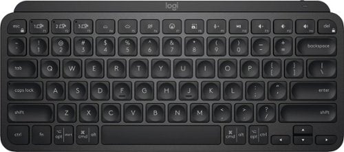 Logitech MX Keys Mini Minimalist Wireless Illuminated Keyboard  Compact  Bluetooth  Backlit  USB-C  Metal Build  Black