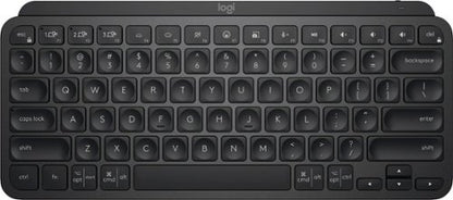 Logitech MX Keys Mini Minimalist Wireless Illuminated Keyboard  Compact  Bluetooth  Backlit  USB-C  Metal Build  Black