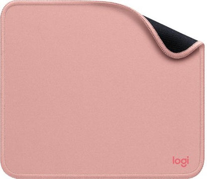 Logitech Mouse Pad - Studio Series  Computer Mouse Mat with Anti-slip Rubber Base  Easy Gliding  Spill-Resistant Surface  Dark Rose