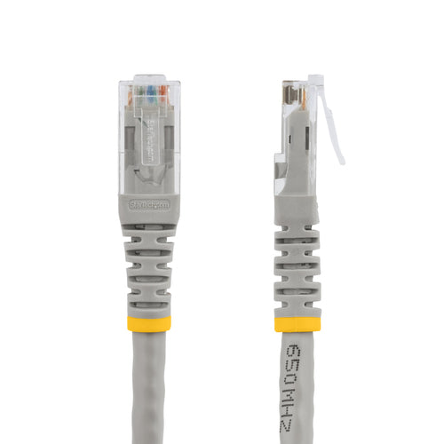 StarTech.com 5ft CAT6 Ethernet Cable - Gray CAT 6 Gigabit Ethernet Wire -250MHz 100W PoE RJ45 UTP Molded Network/Patch Cord w/Strain Relief/ Individually Tested