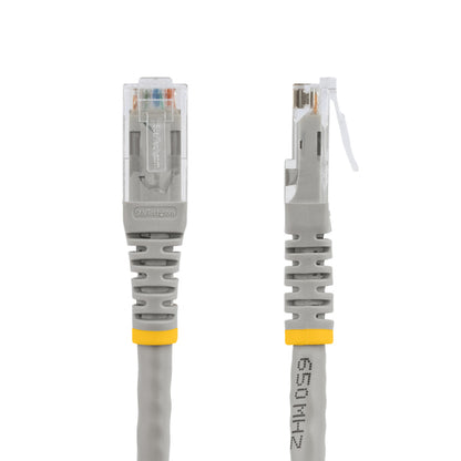StarTech.com 6ft CAT6 Ethernet Cable - Gray CAT 6 Gigabit Ethernet Wire -250MHz 100W PoE RJ45 UTP Molded Network/Patch Cord w/Strain Relief/ Individually Tested