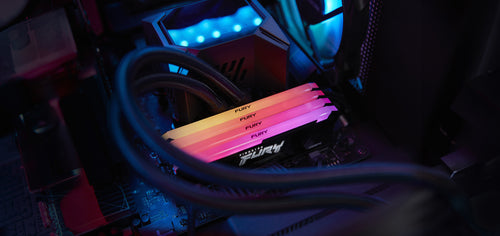 Kingston Technology FURY Beast 64GB 3200MT/s DDR4 CL16 DIMM (Kit of 4) 1Gx8 RGB