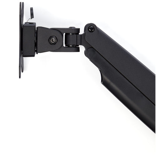 StarTech.com Desk Mount Monitor Arm - Heavy Duty Ergonomic VESA Monitor Arm - Single 9kg Display - Full Motion, Height Adjustable, Articulating - Aluminum - C-Clamp/Grommet- Black