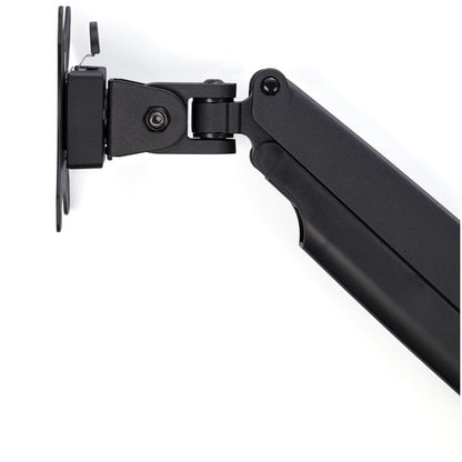 StarTech.com Desk Mount Monitor Arm - Heavy Duty Ergonomic VESA Monitor Arm - Single 9kg Display - Full Motion, Height Adjustable, Articulating - Aluminum - C-Clamp/Grommet- Black