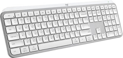 Logitech - MX Keys S Universal Full-size Wireless Scissor Keyboard for PC and Mac with Backlit keys - Pale Gray