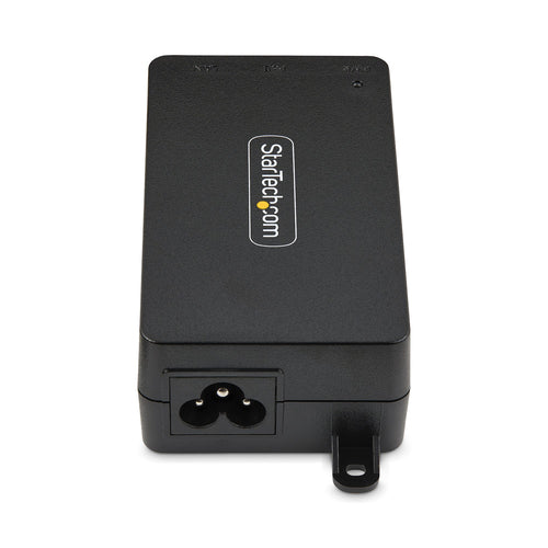 StarTech.com 1-Port 10Gbps PoE++ Injector, 60W, 2.5/5/10G Ethernet/10/100/1000M, PoE++ (802.3af/at/bt), Wall Mountable, Unmanaged Inline Power Over Ethernet