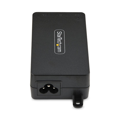 StarTech.com 1-Port 10Gbps PoE++ Injector, 60W, 2.5/5/10G Ethernet/10/100/1000M, PoE++ (802.3af/at/bt), Wall Mountable, Unmanaged Inline Power Over Ethernet
