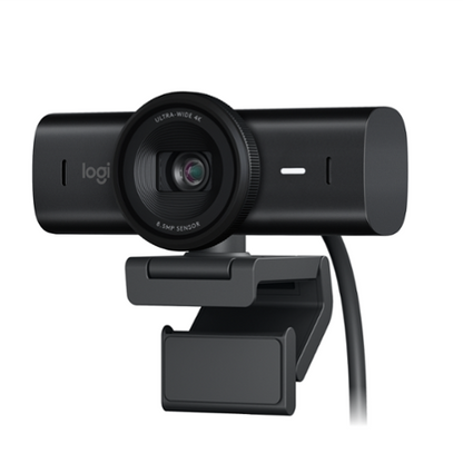 Logitech - MX Brio Ultra HD 4K Video Conference, Gaming and Streaming Webcam - Black