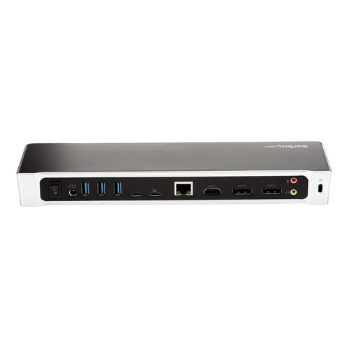 StarTech.com 4K USB-C Dock, Triple UHD 4K Monitor Docking Station, Mac & Windows, USB C to HDMI & DisplayPort, 100W Power Delivery, 5x USB 5Gbps Hub - TAA
