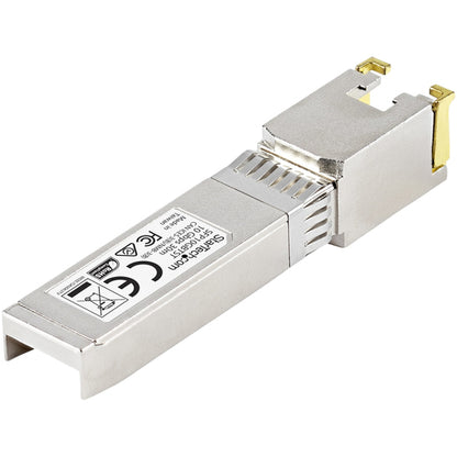 StarTech.com MSA Uncoded SFP+ Module - 10GBASE-T - SFP to RJ45 Cat6/Cat5e - 10GE Gigabit Ethernet SFP+ - RJ-45 30m