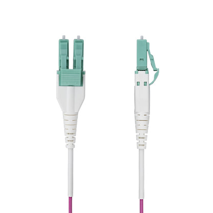 StarTech.com 10m (33ft) LC to LC (UPC) OM4 Multimode Fiber Optic Cable, Erika Violet, 50/125µm, 40G/100G, LOMMF/VCSEL, Uniboot Fiber Jumper Cord, OFNR Riser Rated