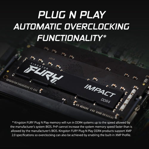 Kingston Technology FURY 32GB 3200MT/s DDR4 CL20 SODIMM Impact