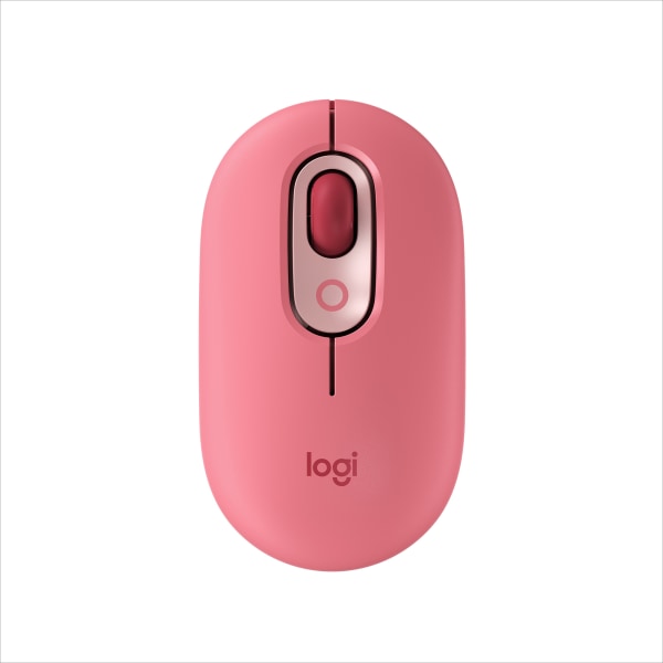 Logitech POP Mouse  Wireless Mouse with Customizable Emojis  SilentTouch Technology  Precision/Speed Scroll  Bluetooth  Heartbreaker