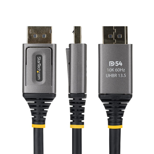 StarTech.com 10ft DisplayPort 2.1 Cable, VESA Certified DP54 DisplayPort Cable, Uncompressed 8K 60Hz, 10K 60Hz/8K 144Hz/4K 240Hz w/DSC 1.2a, DP 2.1 Monitor Cord