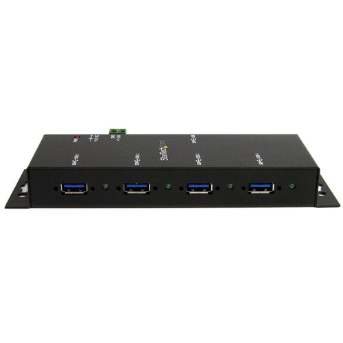 StarTech.com 4-Port USB 3.0 Hub - 5Gbps - Metal Industrial USB-A Hub - Wall or Desk Mountable USB Data Hub - TAA Compliant USB Expander Hub