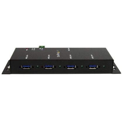 StarTech.com 4-Port USB 3.0 Hub - 5Gbps - Metal Industrial USB-A Hub - Wall or Desk Mountable USB Data Hub - TAA Compliant USB Expander Hub