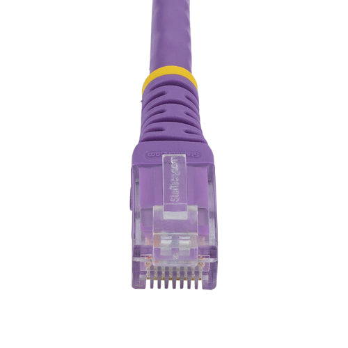 StarTech.com 6ft CAT6 Ethernet Cable - Purple CAT 6 Gigabit Ethernet Wire -250MHz 100W PoE RJ45 UTP Molded Network/Patch Cord w/Strain Relief/ Individually Tested