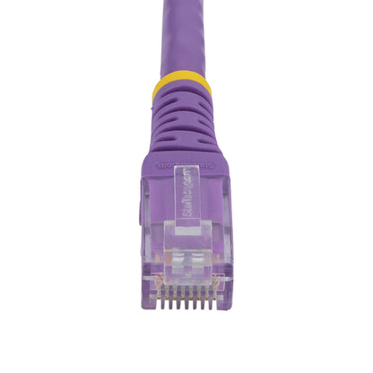 StarTech.com 6ft CAT6 Ethernet Cable - Purple CAT 6 Gigabit Ethernet Wire -250MHz 100W PoE RJ45 UTP Molded Network/Patch Cord w/Strain Relief/ Individually Tested