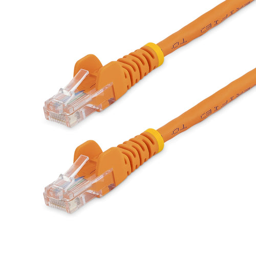 StarTech.com Cat5e patch cable with snagless RJ45 connectors – 6 ft, orange