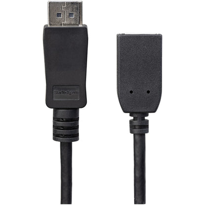 StarTech.com 6ft (1.8m) DisplayPort Extension Cable - 4K x 2K Video - DisplayPort Male to Female Extension Cable - DP 1.2 Extender Cable / Cord - DP to DP Cable with Latching DP Connector